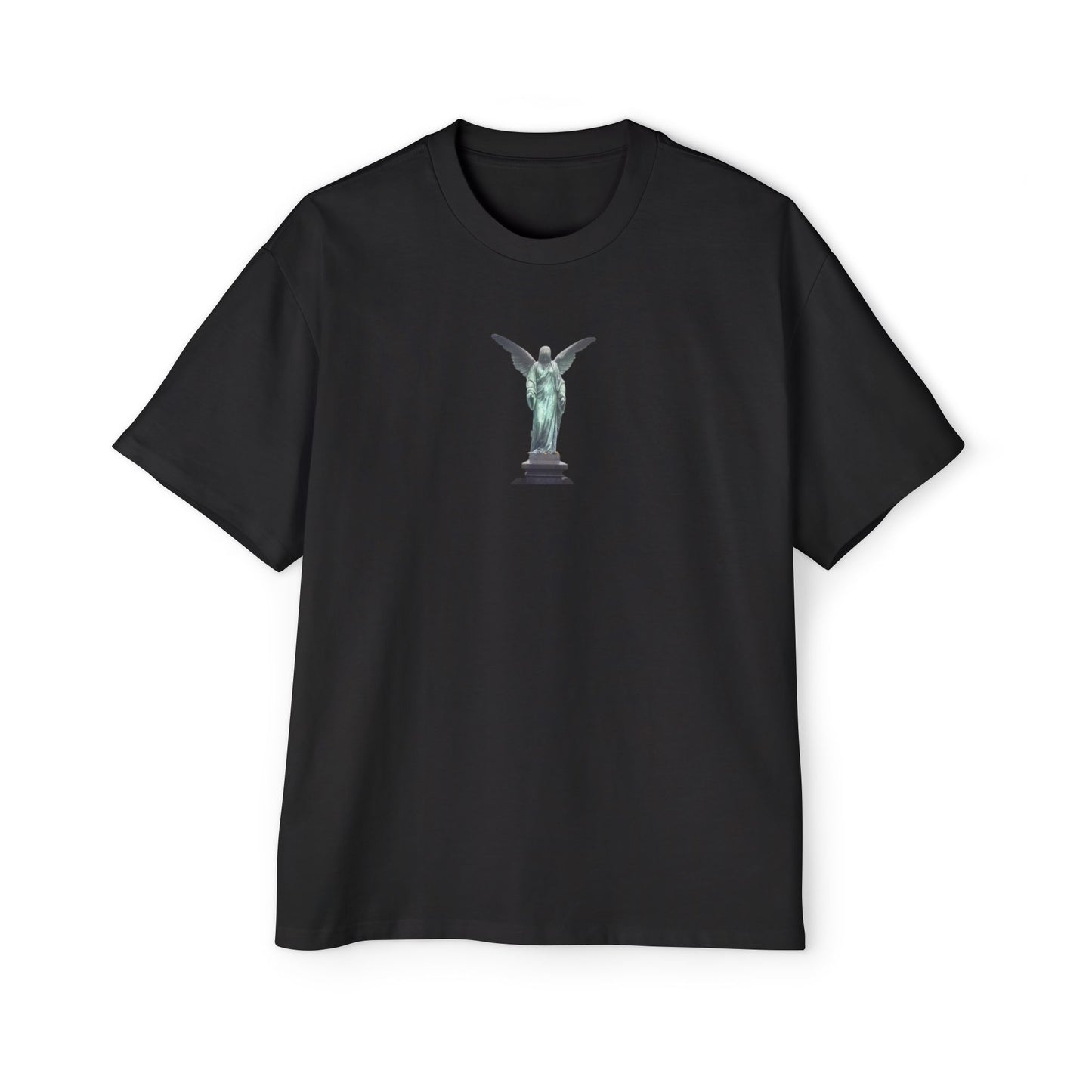 Men's Oversized Tee - Live by Faith, Not by Fear, Inspiring Graphic Tee