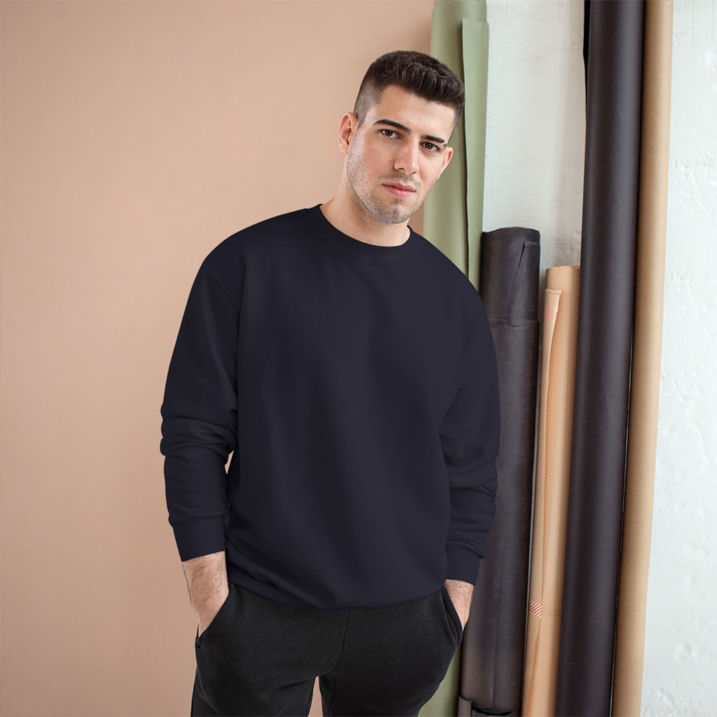 Inspirational Eagle Quote Champion Sweatshirt - Cozy Storm Vibe, Perfect for Resilience Enthusiasts